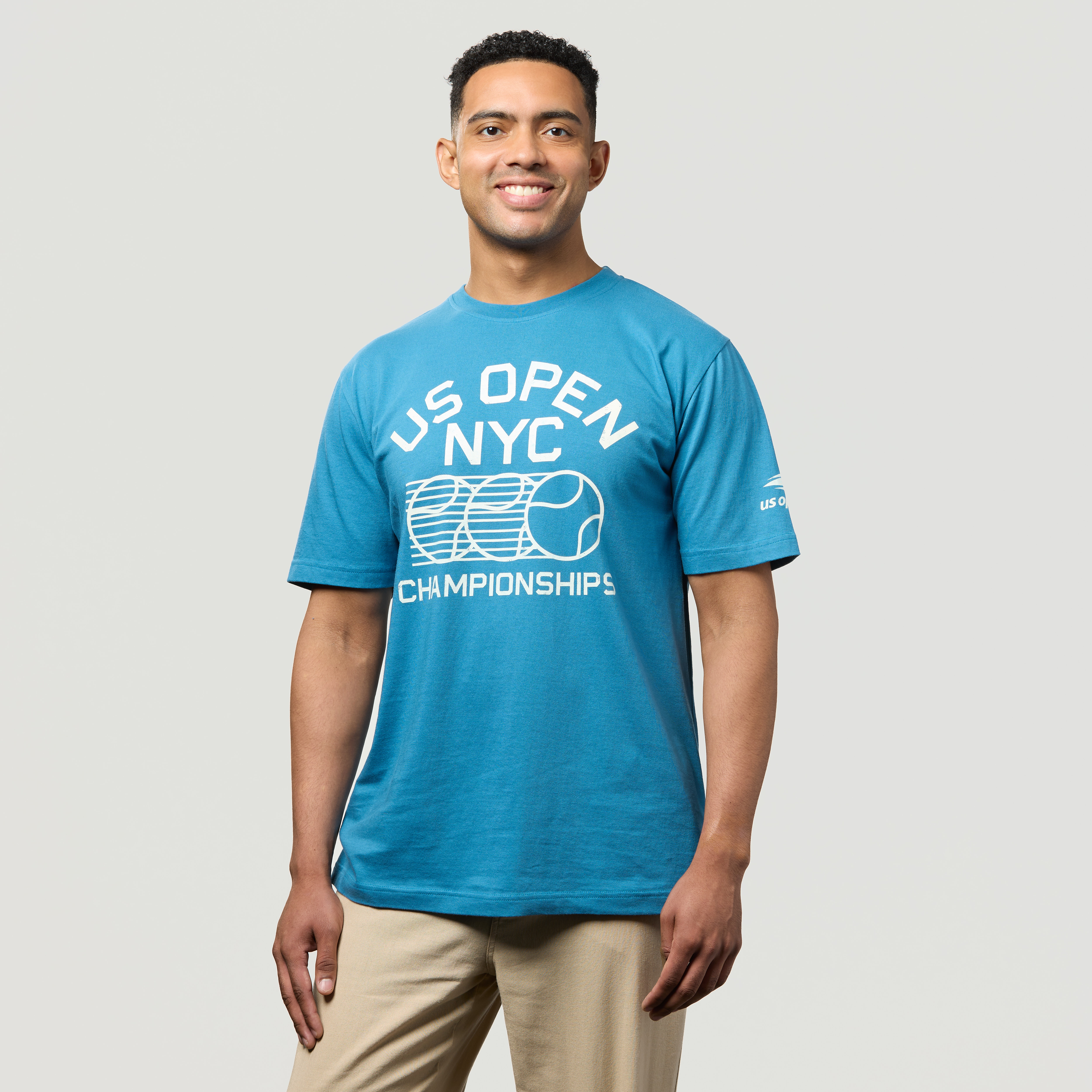 US Open American Needle Championships Brass Tacks S/S Tee- Royal Blue