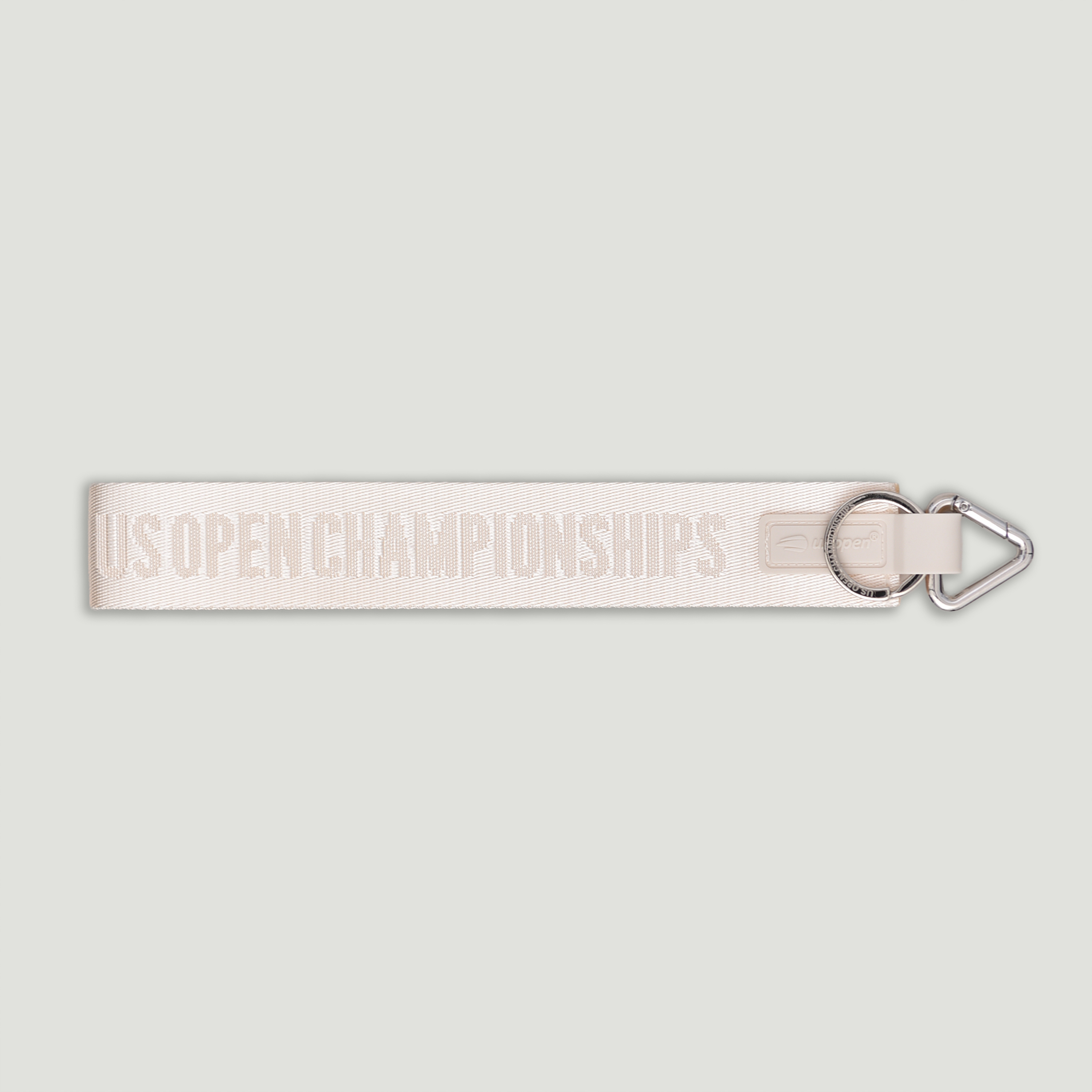 US Open Collection Large Silicone Keychain- Cream
