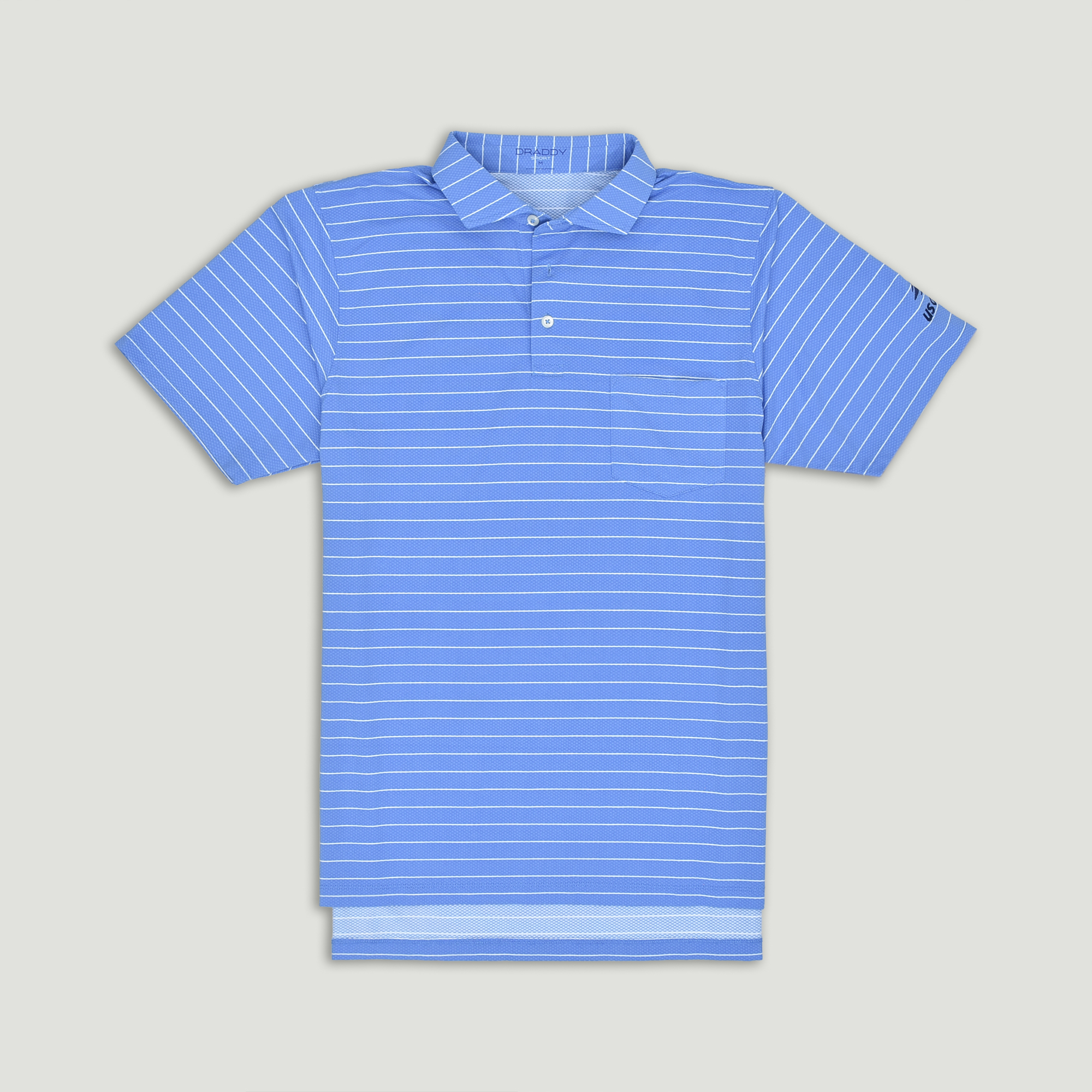 US Open Collection B. Draddy Cool Gardner S/S Polo- Blue