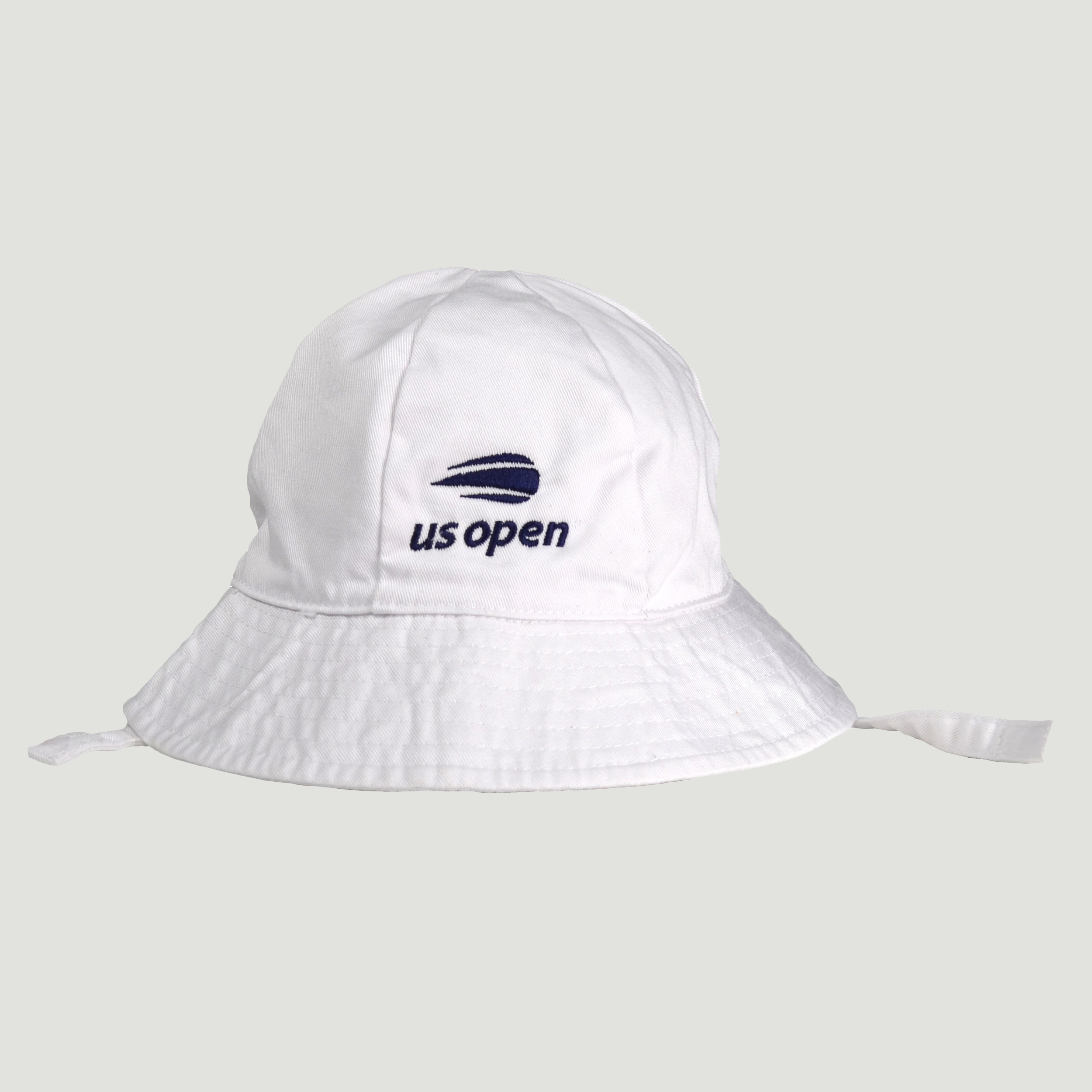 Infant Bonnet - White w/ Navy Logo