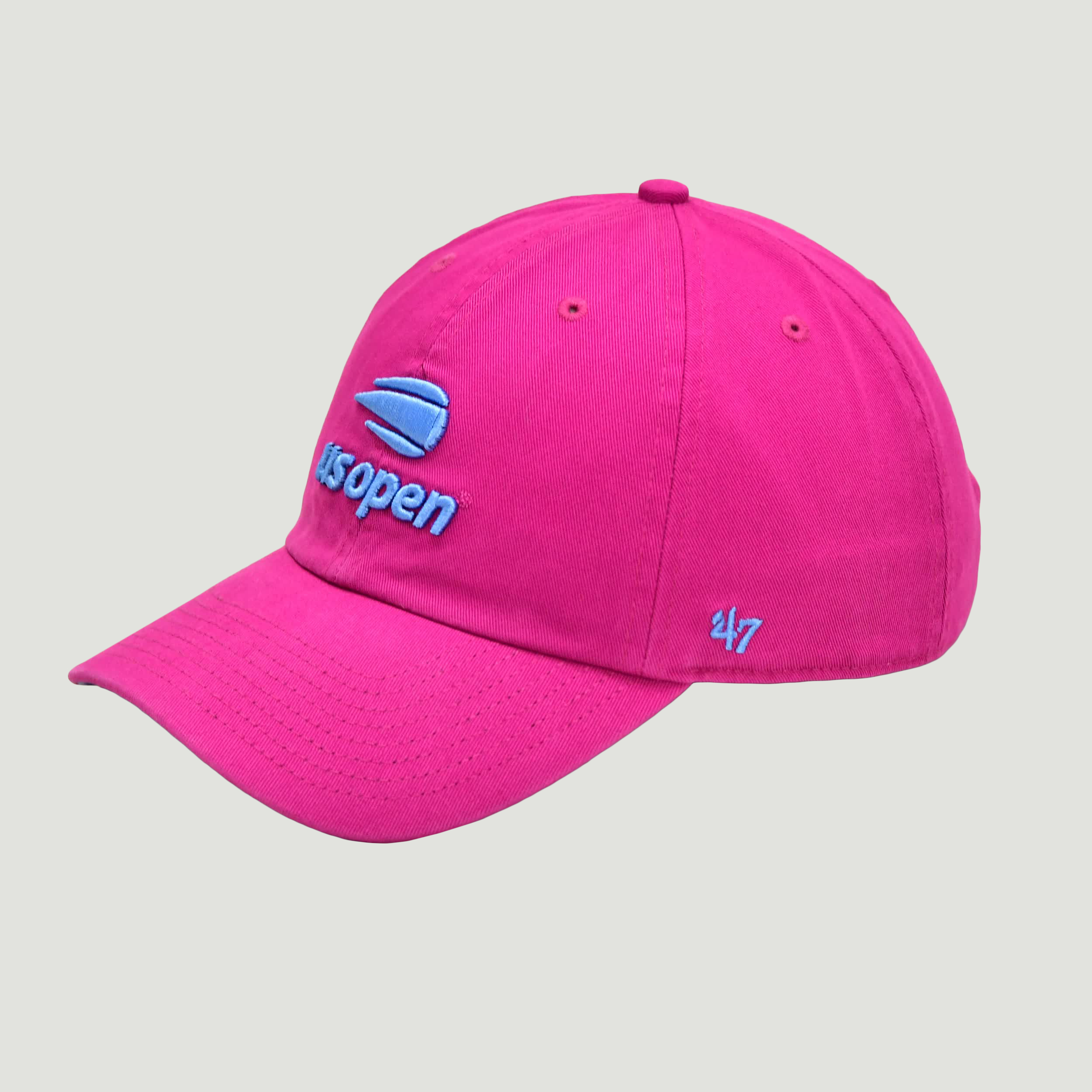 US Open Men's 47 Brand Ball Park Official Logo Clean Up Adjustable Hat -  ORCHID - US Open Shop