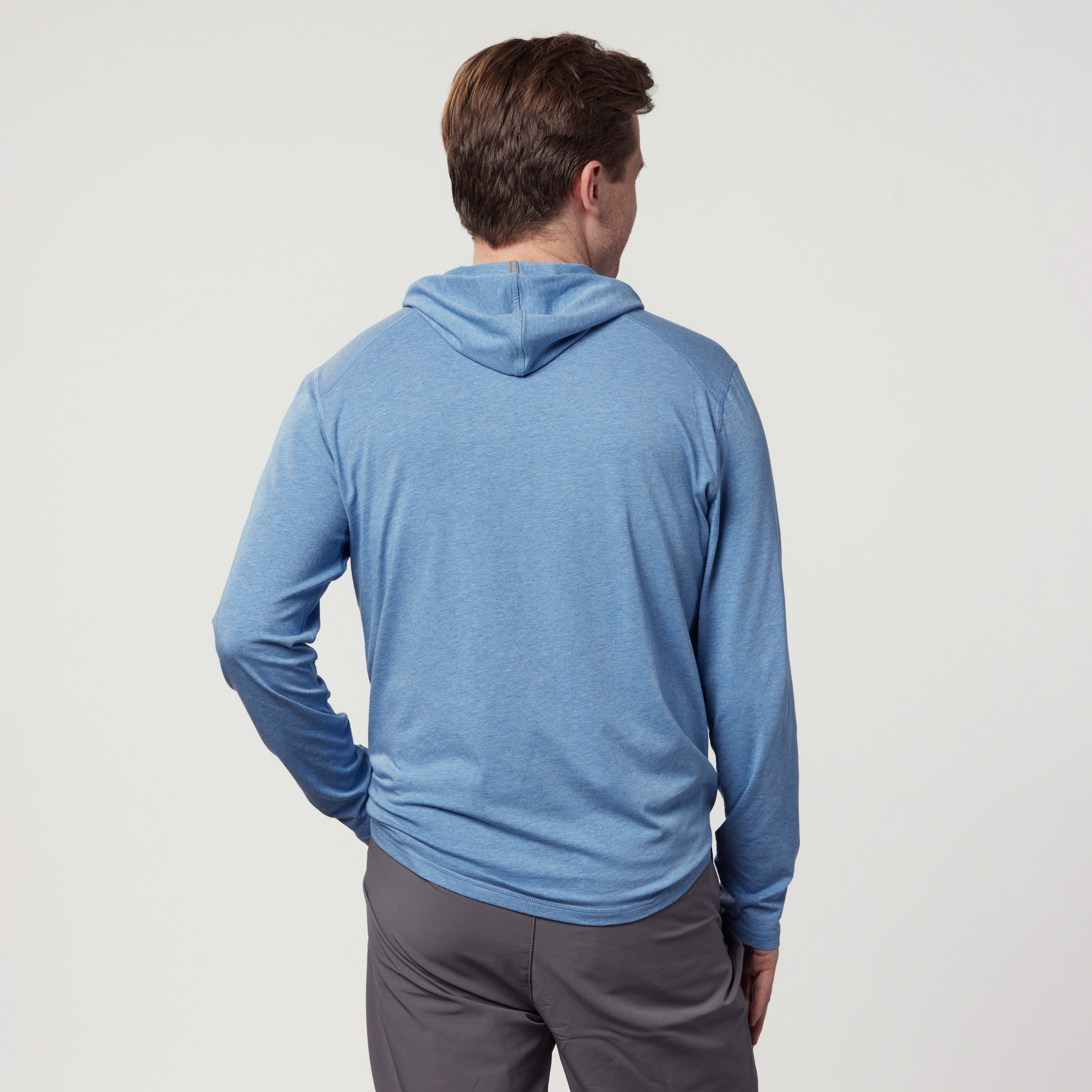 US Open TASC Men's Carrollton Lightweight Hoodie - Chambray Heather