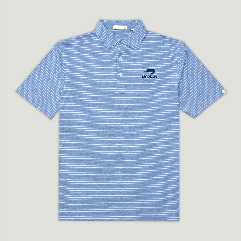TASC Men's Cloud Polo Brookline Stripe - Blue
Front View