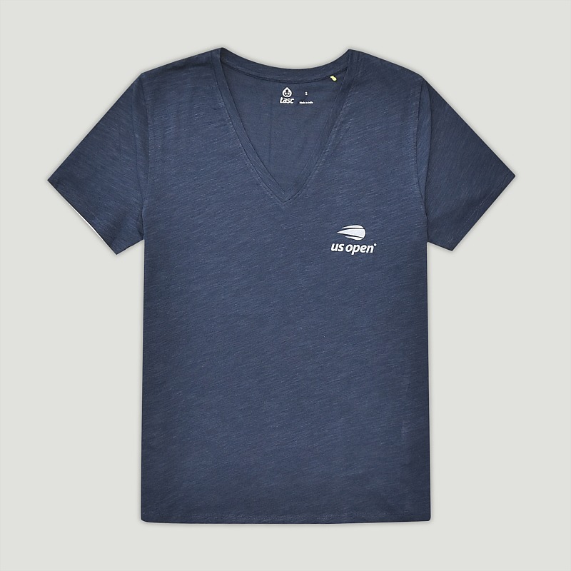 TASC Women's All Day V-Neck T - Navy