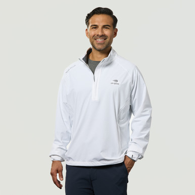 US Open Peter Millar Rainshell 1/2 Zip - White