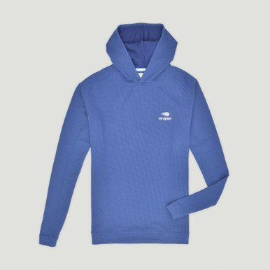 US Open Peter Millar Men's Pine Waffle Performance Hoodie - Navy