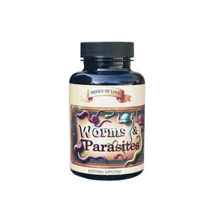 front label of parasite capsules bottle
