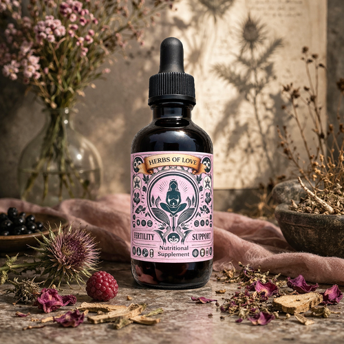 Female Fertility Support tincture on display