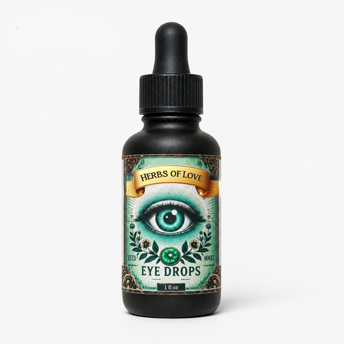 eye drops bottle front label