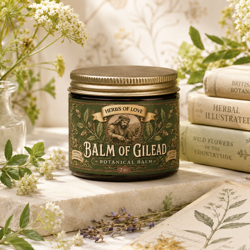 Balm of gilead jar on display