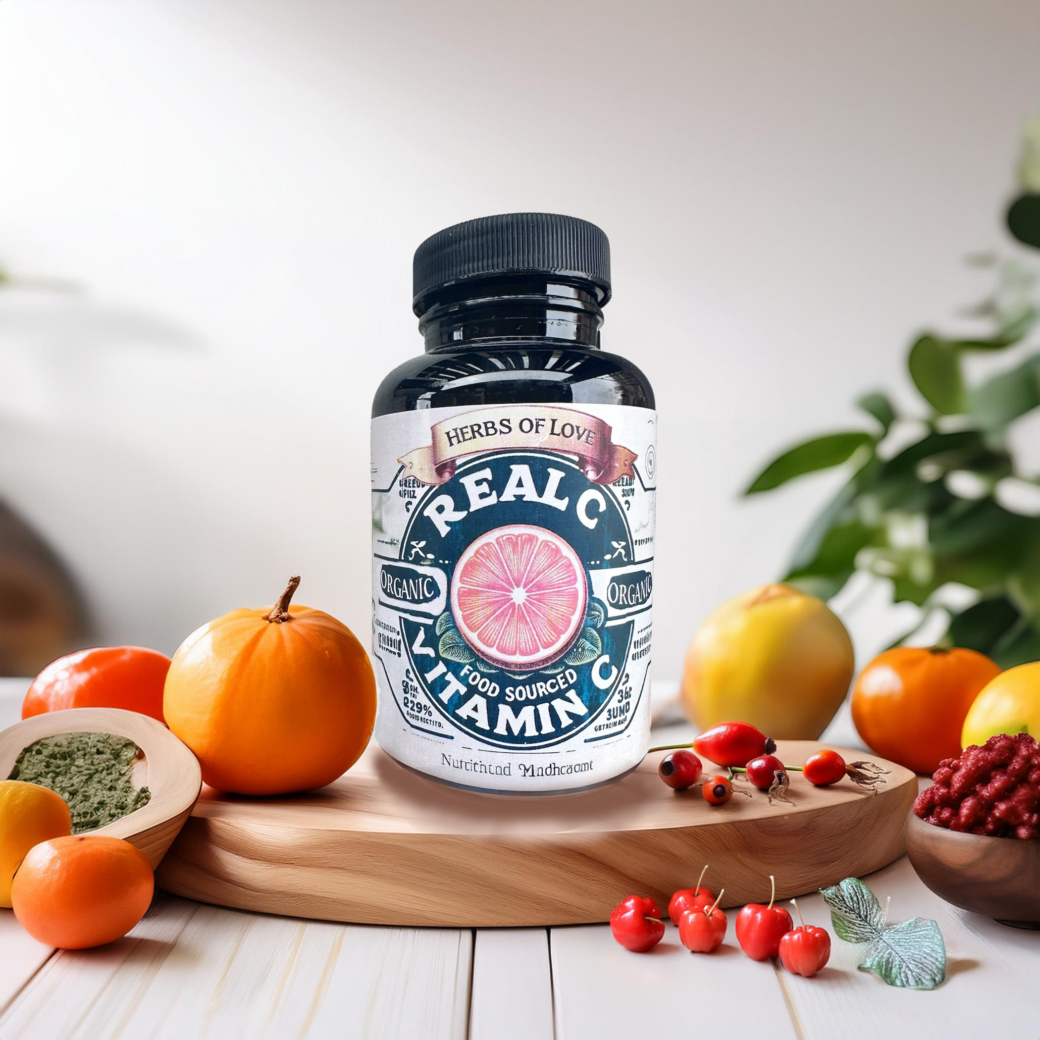 Real C - Superfood-sourced Vitamin C, 90 caps