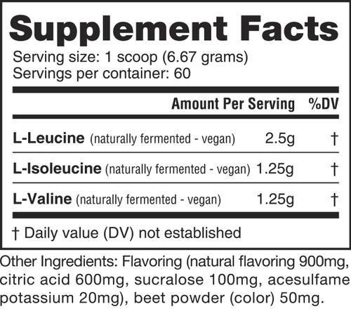 NUTRABIO - BCAA 5000 60 Servings