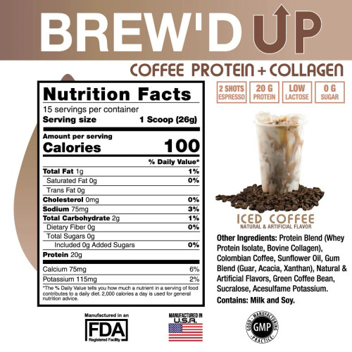 Brew'd Up - Collagen Protein Coffee 