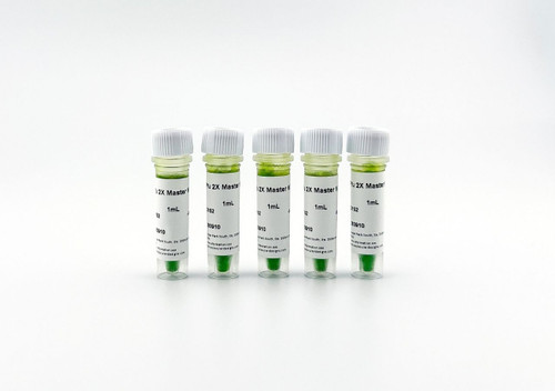 Pfu 2X PCR Master Mix, 5 x 1000ul, high-fidelity Pfu polymerase master mix with blue and yellow tracking dyes, blunt-end PCR products for cloning and sequencing