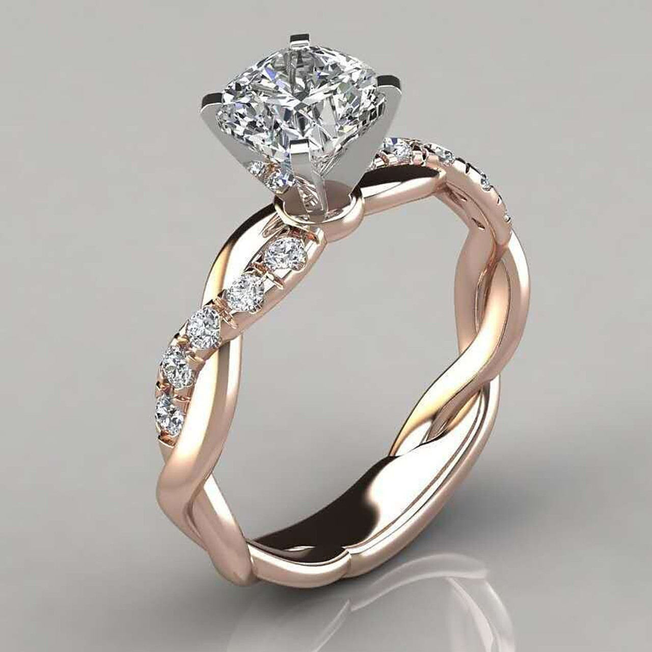 Pure Opulence Platinum Trio Diamond Finger Ring