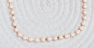Pearl Studded On Rosegold Necklace