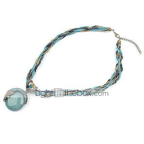 Women_s Turquoise Pendant Necklace-1