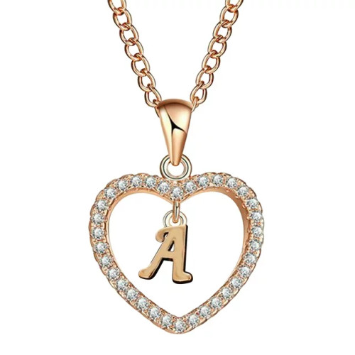 Valentine's Day Gift: Fashionable Letter Name Pendant Necklaces for Girls and Women