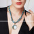 Women_s Turquoise Pendant Necklace-1