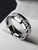 Band Ring Cubic Zirconia Silver Gold Steel Stainless Ladies Fashion