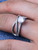 Fancy Crosshair Ring Formula Cubic Zirconia Elegant Finger Ring Band