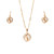 Gold Set Of Earing And Necklace