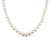 Miabella Women's 8-8.5mm Cultured Akoya Pearl with 14kt Yellow Gold Clasp Beaded Necklace