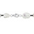 Miabella Women's 10-11mm Keshi Pearl and Hematite Beads Necklace - Sterling Silver, Lobster Clasp