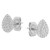 Unique Moments: 0.50ct Lab Grown Diamond Stud Earrings, 10K White Gold