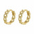 Baocc Twisted Circle Hoop Earrings: Minimalist, Trendy. Gold or Silver Options