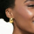 Ross-Simons Italian 18kt Gold Over Sterling Ribbed Twist Hoop Earrings, Women's, Adult