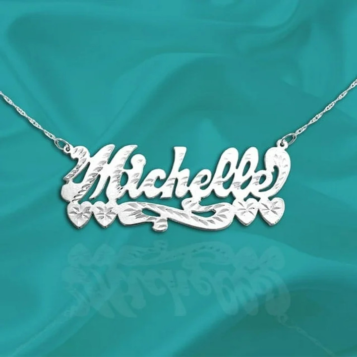 925 Sterling Silver Personalized Name Necklace - Made in USA