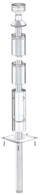 Masport 150mm x 4.2m Freestanding Flue Kit