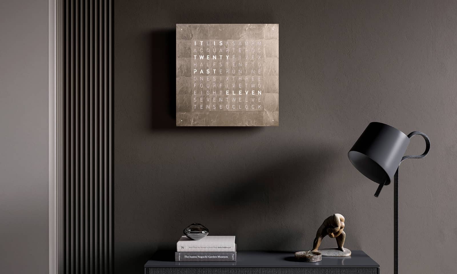 QLOCKTWO EARTH 45 Moon Gold Universe Limited Edition