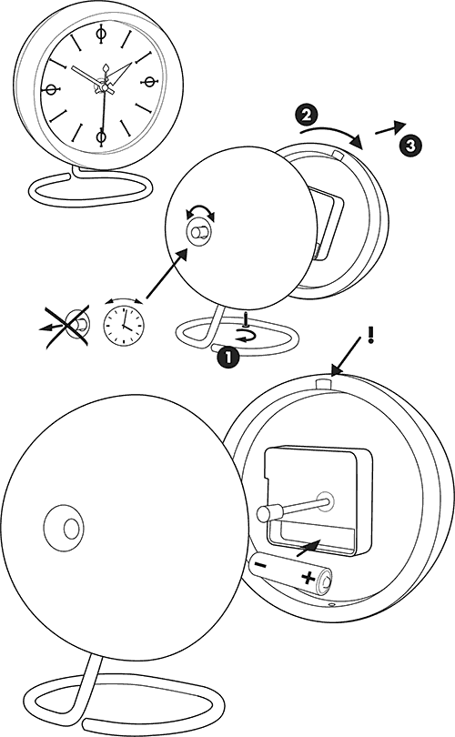 setting the time on george nelson chronopak clocks