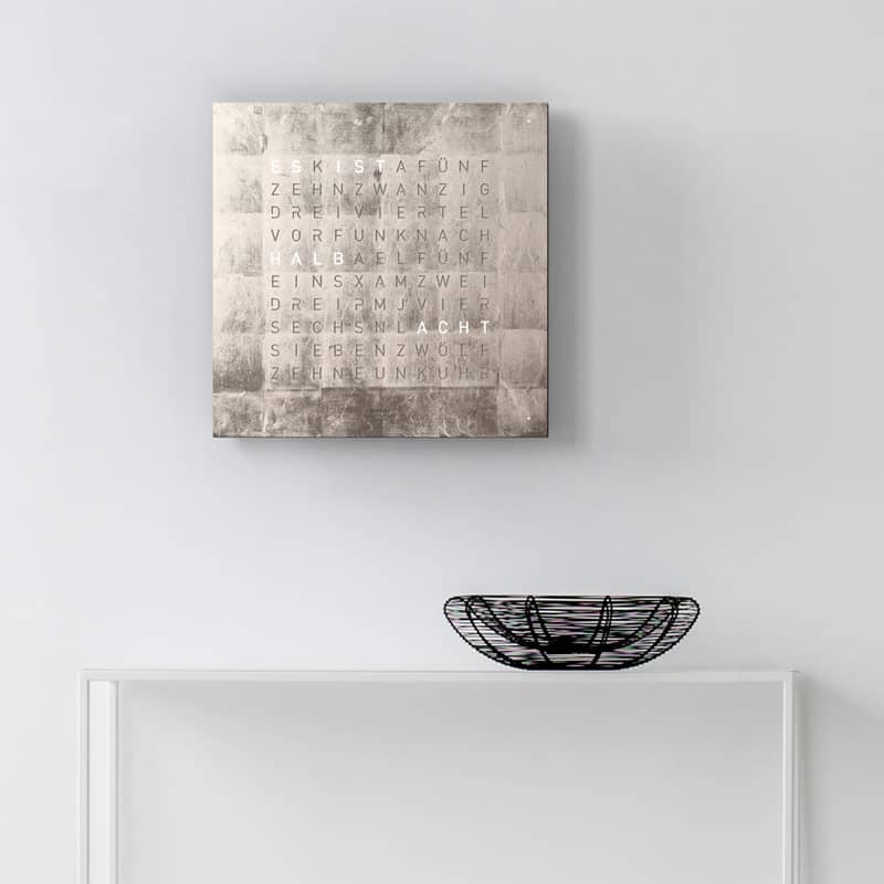 QLOCKTWO EARTH 45 Creators Edition Platinum
