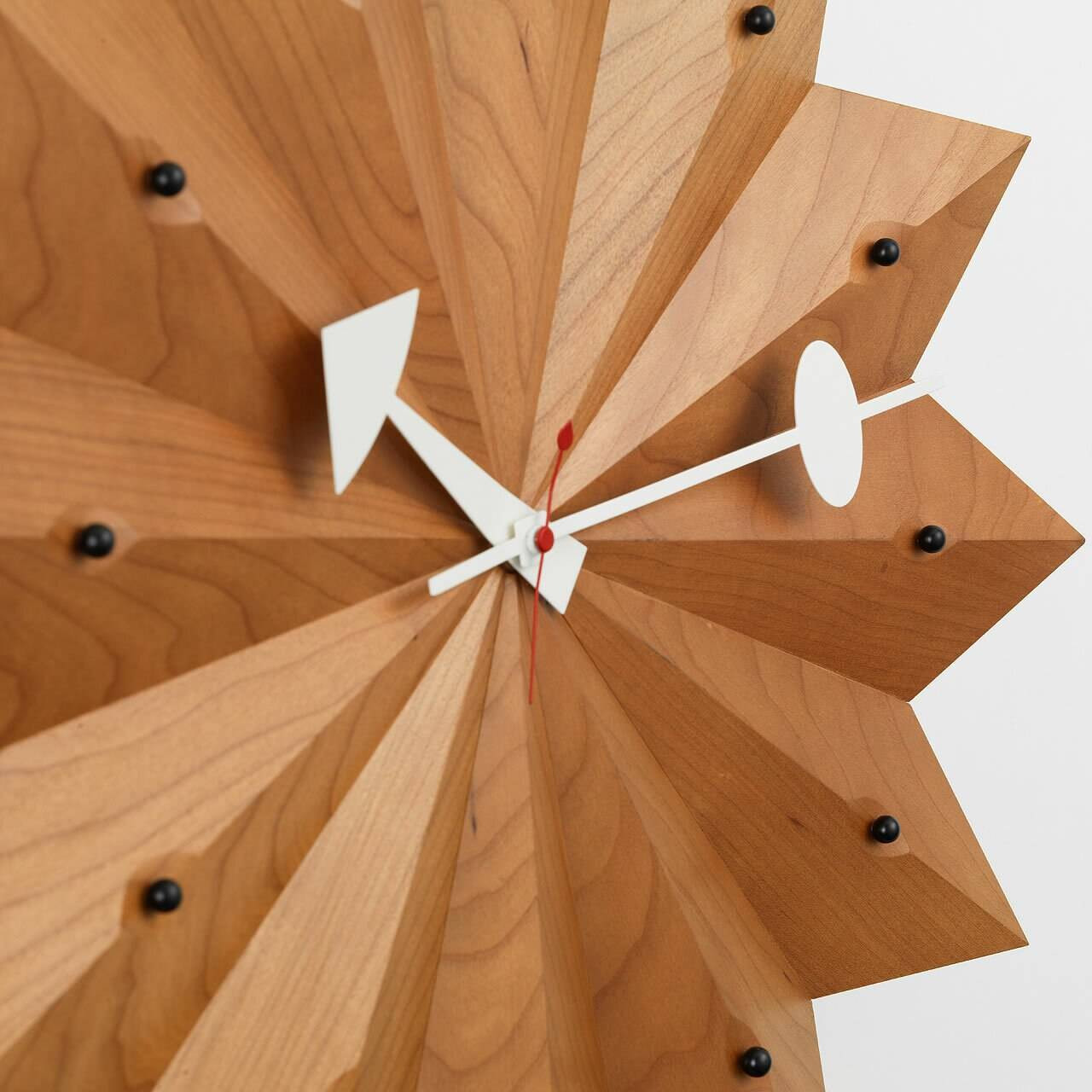 George Nelson Fan Clock by Vitra | Mid-Century Modern Wood Clock