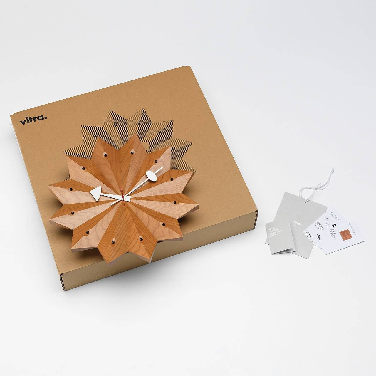 Nelson Fan Clock by Vitra MidCentury Modern Wood Clock