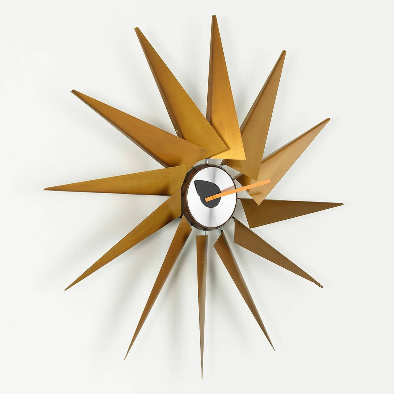 e Nerson-Turbine Clock タービンクロック　ウッド George Nelson Turbine Clock Vitra | Brass, Aluminum Wall Clock