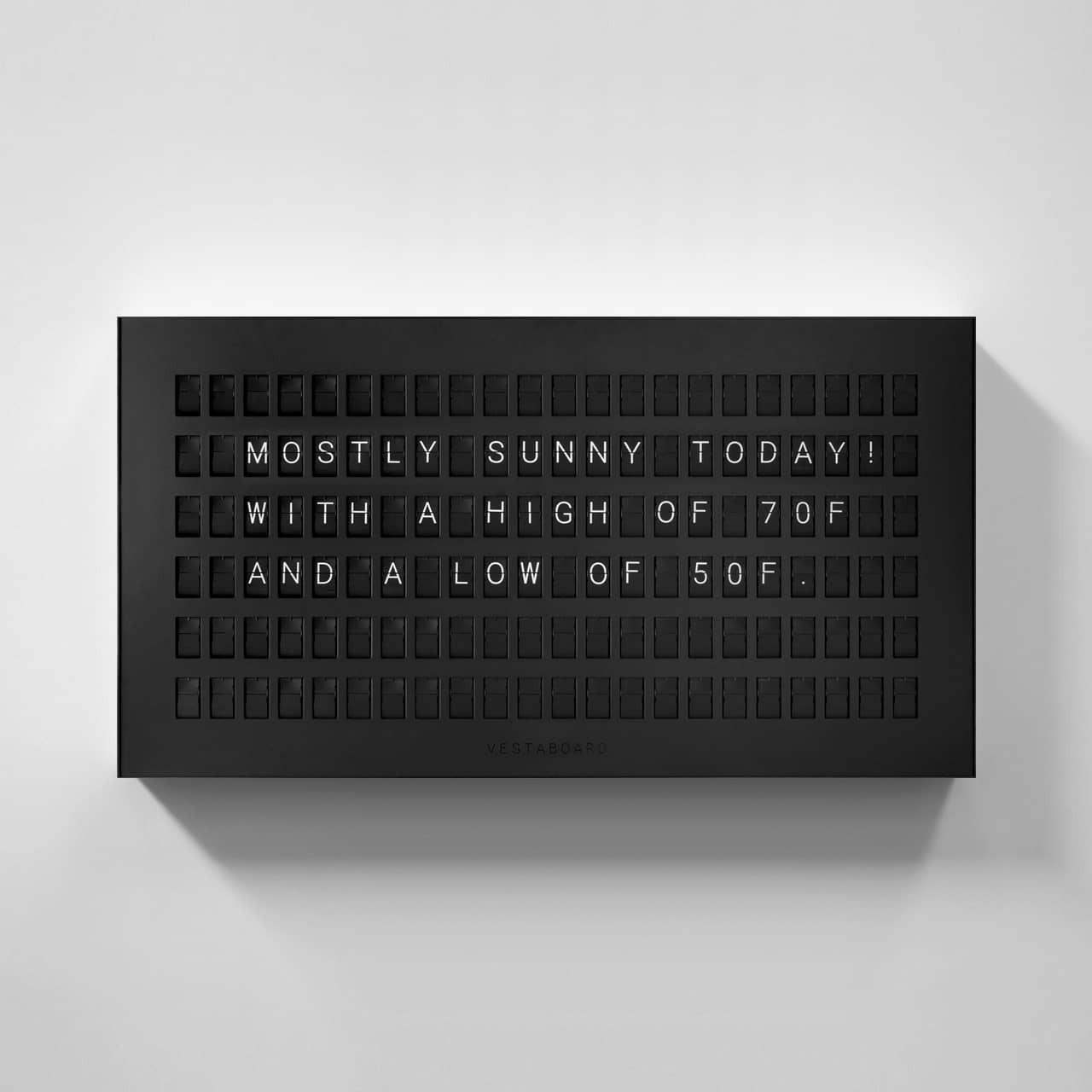 Vestaboard smart messaging display black edition us retailer
