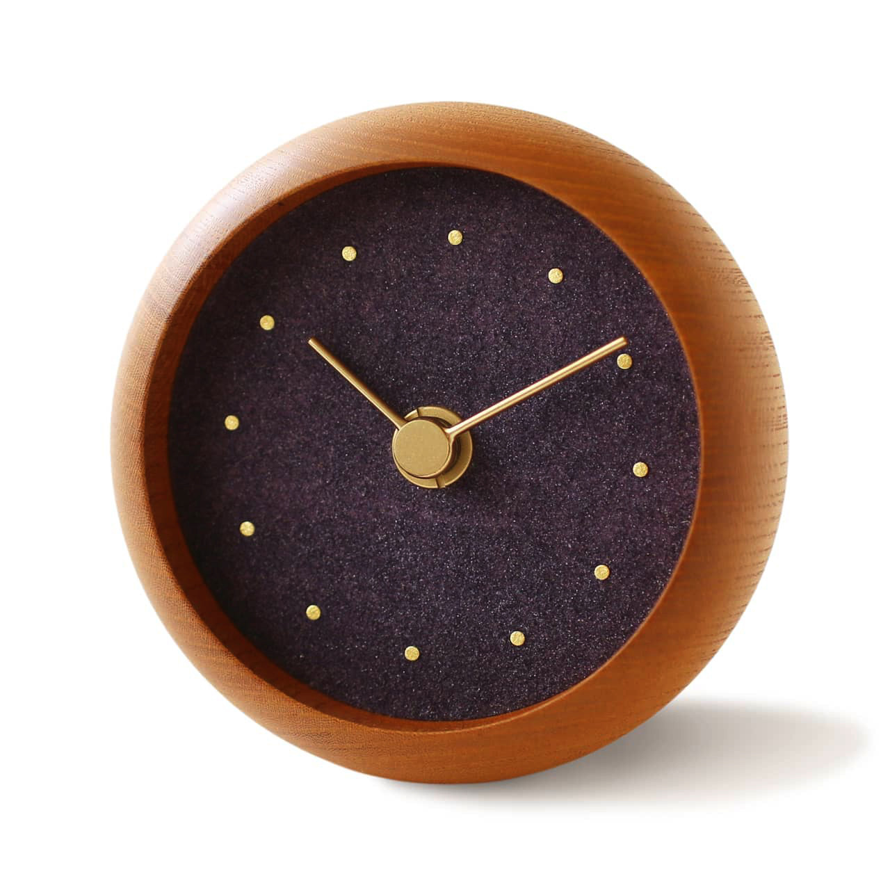 C-Brain Hanamokko Kodaimurasaki (Ancient Purple) Table Clock