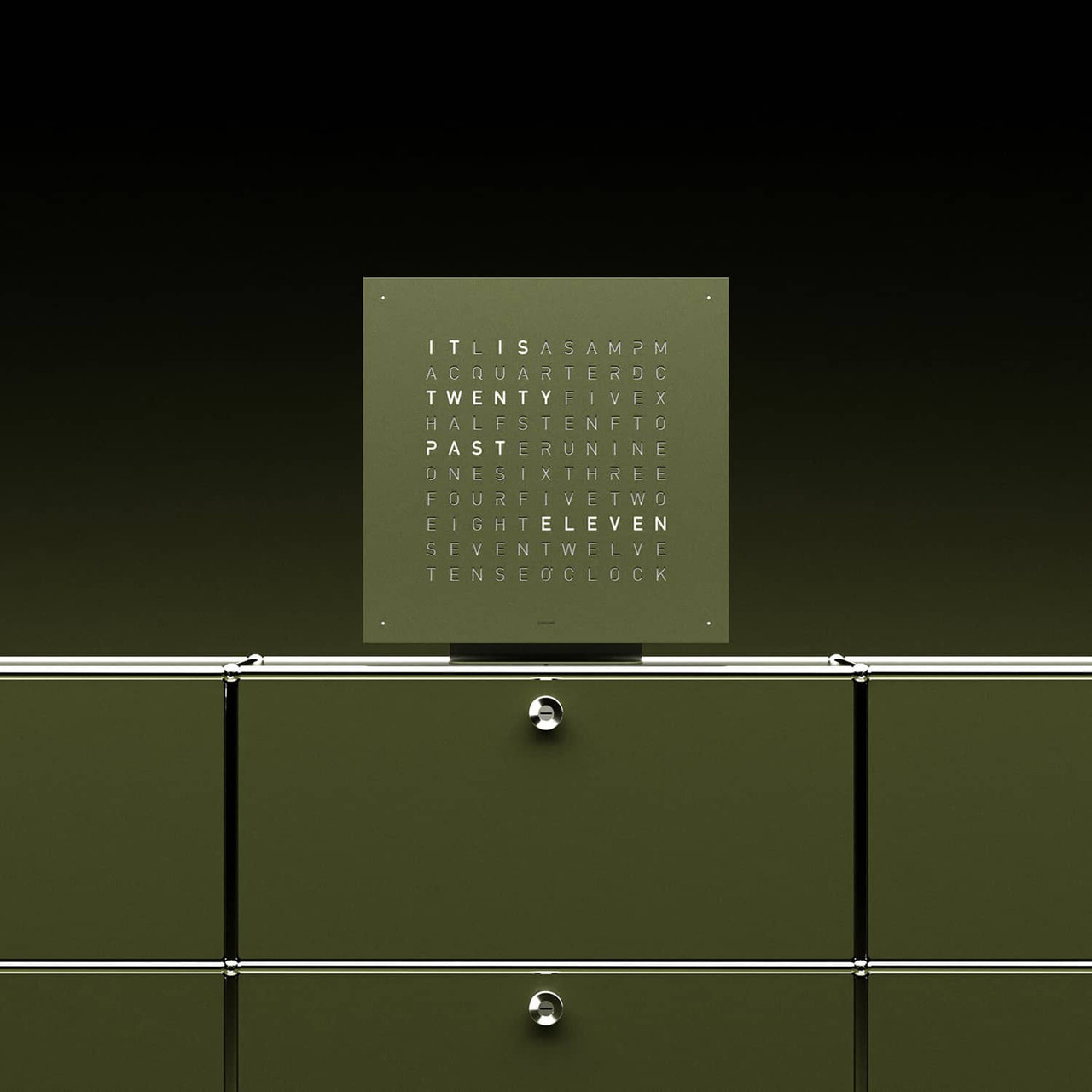 洋楽 Promo - Analog Mind In A Digital World qlocktwo-earth-45-olive-green-
