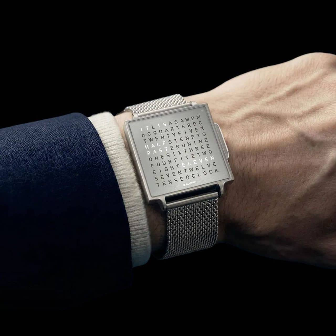 QLOCKTWO WATCH クロックツー ウォッチ QLOCKTWO Watch | W | Black or Fine Steel | US Retailer