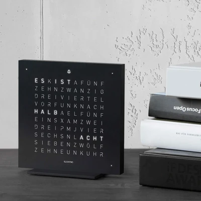 QLOCKTWO Earth 13. 5 Deep Black