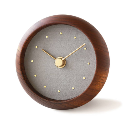 C-Brain Hanamokko Kuro (Black Tourmaline) Table Clock | US