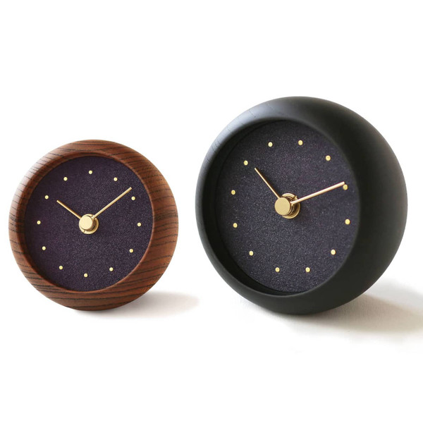 Hanamokko and Hanamokko Tou Kodaimurasaki Table Clock - Ancient Purple