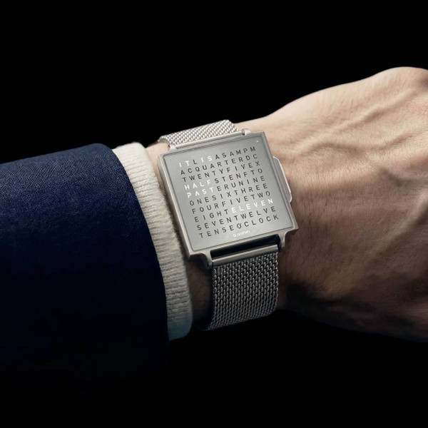 QLOCKTWO Watch | W | Black or Fine Steel | US Retailer