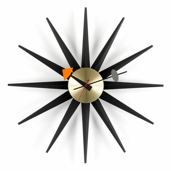 George Nelson Sunburst Clock - Thumbnail 4