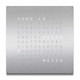 QLOCKTWO  EARTH 90 | Brushed Stainless Steel QLOCKTWO  EARTH 90 | Brushed Stainless Steel