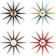 George Nelson Sunburst Clocks George Nelson Sunburst Clocks